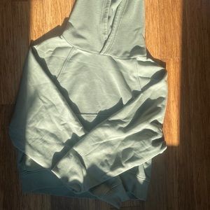 Cropped aerie green sweatshirt